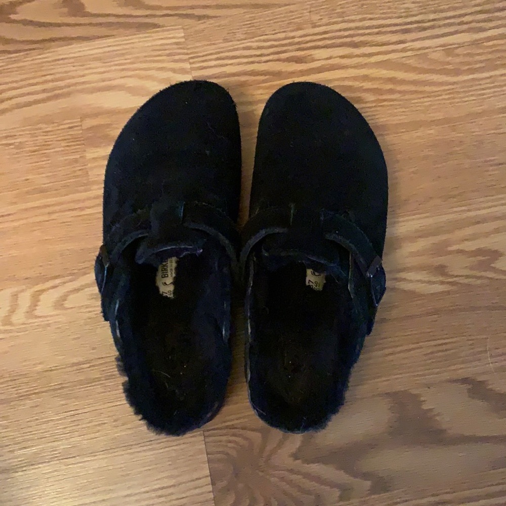 Birkenstock, Black, Lined, 37
